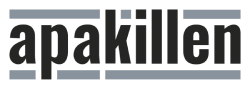apakillen Online Marketing - Logo in grau und blau